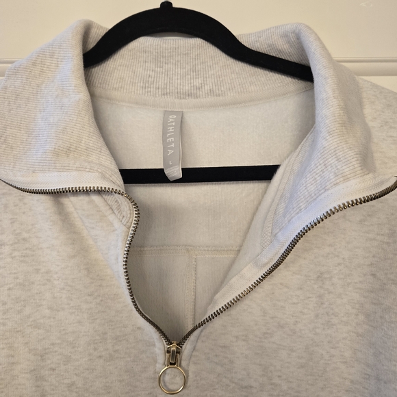 Athleta Soft Gray Cowl Neck Sweater - Picture 2 of 3